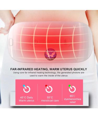 Menstruation Heating Pillows for Women | Farin Frarot Warming Uterus & Waist Belt for Period Cramp Relief | White - Buy Online on GoSupps.com