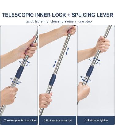 Window Cleaner with Telescopic Handle Professional Window Wiper Cleaner Telescopic Window Washer with Bendable Head Glass Cleaning Tools for High Windows Indoor and Outdoor Use (135 cm) 135 Cm. - Buy Online on GoSupps.com