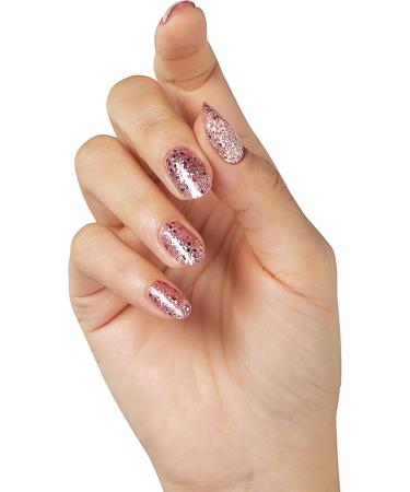 Bluesky Gel Nail Kit With Mini UV LED Lamp S06N Pink Gold Glitter Gel Polish Base and Top Coat Set Nail File Buffer Cleanser Wipes - Buy Online on GoSupps.com