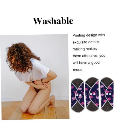 Exceart Reusable Menstrual Mats | Breathable Bandage Insert Pads for Women | Eco-Friendly Menstrual-Mama Towels - Violet Coal Fiber - Buy Online on GoSupps.com