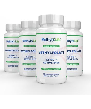 Methyl-Life Pure L-Methylfolate 7.5mg 3 Months Supply. Pharmaceutical Grade Professional Strength Active Methyl folate & B12 (as Both Hydroxy B12 and Adenosylcobalamin). Non-GMO. Gluten Free - Buy Online on GoSupps.com