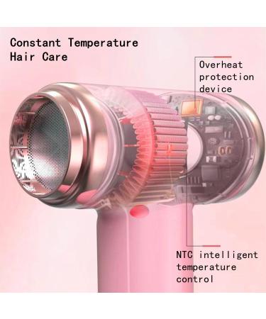 Portable Cordless Hair Dryer Hot & Cold Air Hair Dryer USB Rechargeable DC Blow Dryer for Kids Summer Indoor & Outdoor Travel Pink - Buy Online on GoSupps.com