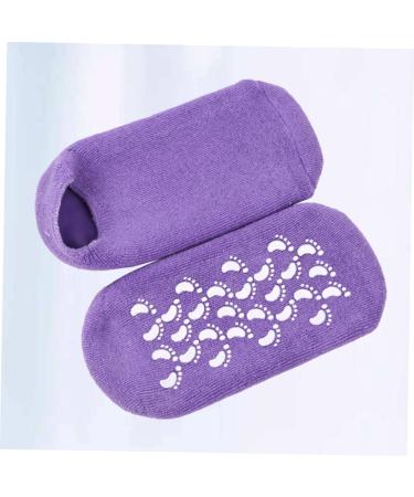 Healeved 1 Pair Cotton Sock Silicone Moisturizing Socks Womens Block Heels Dress Shoes for Women Heels Socks Cracked Heels Socks Womens+Pumps Purple Gel Spa Miss - Buy Online on GoSupps.com