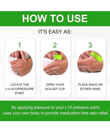 Detox & Slim Li4 Acupressure Clip | Weight Loss Aid | Portable Massage Tool | Headache Relief | 4PCs - Buy Online on GoSupps.com