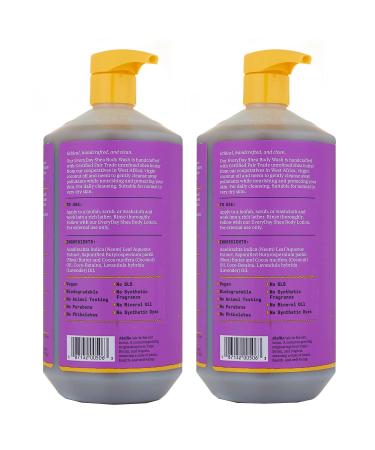 Alaffia Everyday Shea Body Wash - Moisturizing & Cleansing with Shea Butter, Neem & Coconut Oil - Lavender Scent - 2 Pack (32 Fl Oz Each) - Buy Online on GoSupps.com