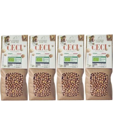 Organic Smooth White Chickpeas Sultano Variety Chickpeas Pack of 4 packs of 750 gr - Buy Online on GoSupps.com