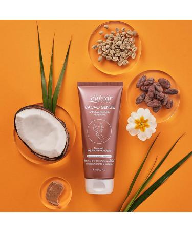 E'Lifexir Cacao Sense Body Peeling & Tightening Cream - Cocoa & Green Coffee Extract for Smooth Skin | 200 ml - Buy Online on GoSupps.com