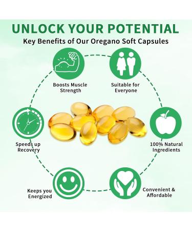  mysemgshuo Pack of 120 oregano oil capsules - 120 softgels - 165 mg of carvacrol - 6000 mg of oregano oil with seed oil - Buy Online on GoSupps.com