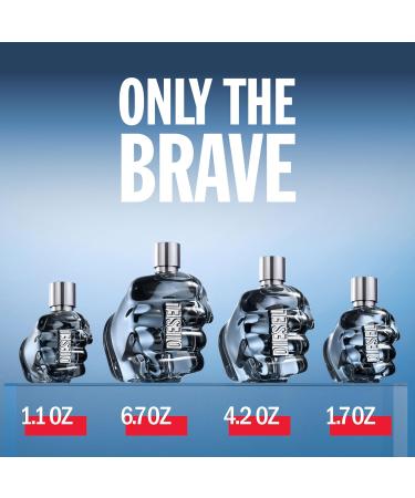 Diesel Only the Brave Eau de Toilette Spray Cologne for Men Notes of Lemon Rosemary and Sensual Ambery Wood Fresh and Powerful Fragrance Long-Lasting 1.7 FL. Oz. - Buy Online on GoSupps.com