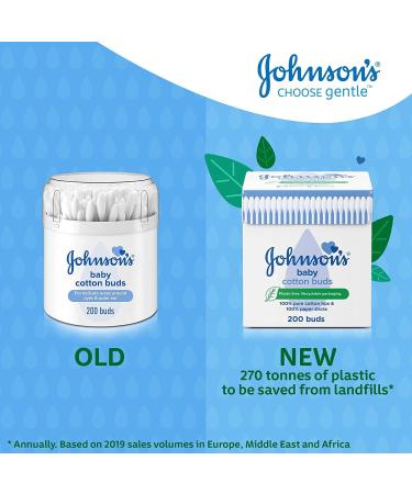 Buy Johnson's Baby Pure Cotton Buds 200 6 Pack | Soft Safe & Gentle for Babies | International Shipping Available - Buy Online on GoSupps.com