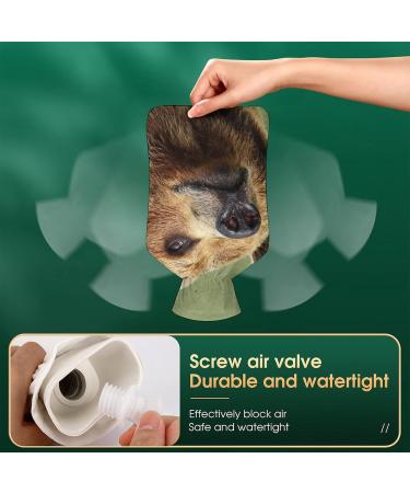 Buy Bear Hot Water Bottle with Plush Cover - Hand Warmer for Adults & Kids 26.5x15.3cm - International Shipping - Buy Online on GoSupps.com