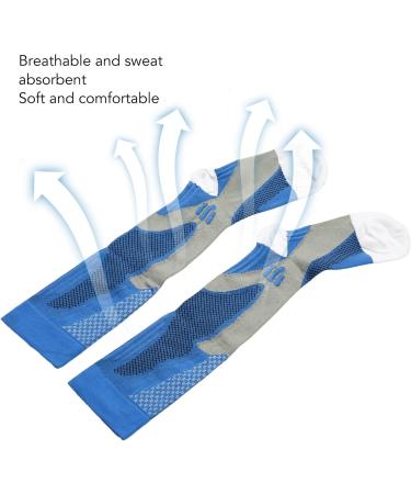 2 Pack Compression Socks - Elastic Breathable Nylon Sports Stockings for Running Basketball & Football (SM Size) - Shop Internationally! - Buy Online on GoSupps.com