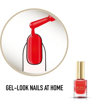 Max Factor Gel Shine Lacquer Nail Polish 11 ml 25 Patent Poppy - Buy Online on GoSupps.com