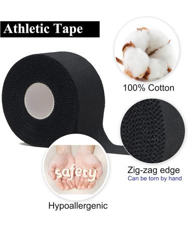 ADMITRY Zinc Oxide Tape (3 Rolls) - Black Athletic Tape for Sports Strapping & Blister Prevention - Buy Online on GoSupps.com