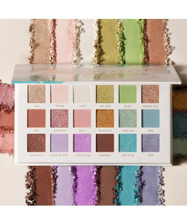 LACOMCHIR Free Eyeshadow Palette - 18 Shades Matte, Shimmer, Pearl Finishes | Long-lasting Multicolor Makeup - Cruelty-Free 23.2g - Buy Online on GoSupps.com