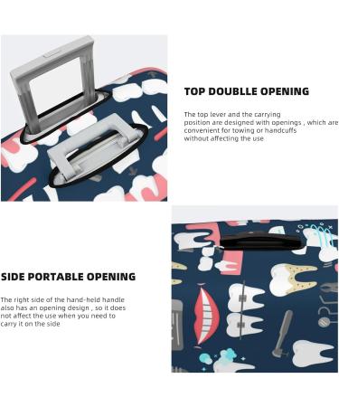 Dental Dentist Seamless Luggage Cover Premium Washable Suitcase Protector With Secure Zipper & Buckle Closure Fits 18-32 Inch Travel Luggagex-Large Black X-Large - Buy Online on GoSupps.com