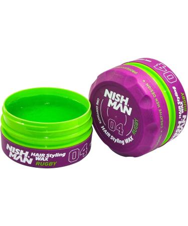 Nish Man 150ml Hair Styling Gel Wax for Men | Ultra Strong Hold | Edge Control | Hair Clay Aqua Wax | Rugby Scent - Buy Online on GoSupps.com