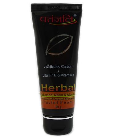 PATANJALI Herbal With Lemon Neem & Aloe Vera Facial Foam (60 Grams)