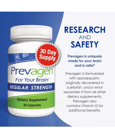 Prevagen Regular Strength - 30 Capsules (1 Month Supply) | Formulated for Your Brain | 10mg of Apoaequorin Plus Vitamin D3 30 Count (Pack of 1) - Buy Online on GoSupps.com