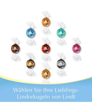 Buy Lindt Chocolate Lindor Whole Milk Mixture 137g | 10 Melting Fillings | Gourmet Praline Gift Pack - Buy Online on GoSupps.com