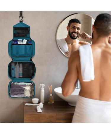 homchen Hanging Travel Toiletry Bag Waterproof Folding Portable Cosmetic Bag Wash Bag for Men and Women (M EGREEN) M Egreen - Buy Online on GoSupps.com