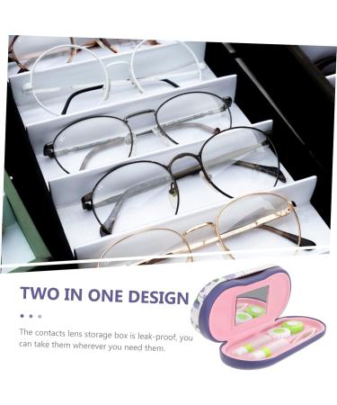 Gatuida Double-Layer Glasses Case Kit - Hard Shell Dual Eyewear Holder for Kids & Adults - Contact Lens & Sunglasses Storage - Compact Flocked Cloth 16.5x7x5.5cm - Buy Online on GoSupps.com