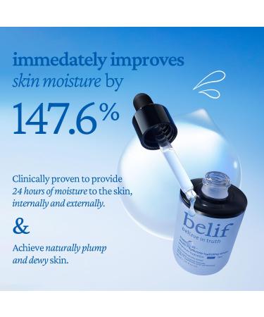 belif Super Drops Multi-7 Hyaluronic Hydrating Serum - 24-hr Moisturization Hyaluronic Acid Panthenol Lightweight Daily Essence | Korean Skincare (1.01 fl. oz) - Buy Online on GoSupps.com