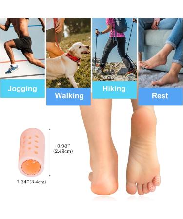 Toe Protection Silicone Caps - 20 Pieces | Small Toe Cushions & Shields for Blisters | Unisex | 2023 - Buy Online on GoSupps.com