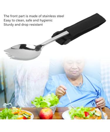 Adjustable Weighted Fork Spoon Set with Strap | Stainless Steel Adaptive Cutlery for Arthritis & Hand Tremors - Buy Online on GoSupps.com