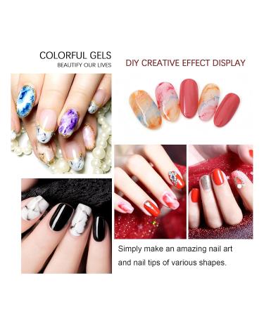 U-shinein Clear Blooming Gel | Nail Art Blossom Gel for Watercolor & Marble Effects | UV Soak Off Floral Nail Polish - Buy Online on GoSupps.com