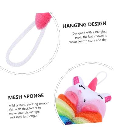 Healeved Bath Ball & Wash Sponge - Skin-Friendly Shower Scrubber & Mesh Pouf - Travel Case Included - Pink Bubble Makers - Buy Online on GoSupps.com