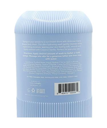 Ambrose Island Breeze Body Wash Coconut Vanilla Scent 33.8 fl oz - Buy Online on GoSupps.com