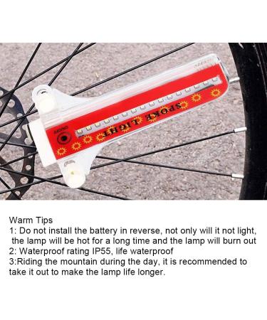 Waterproof Bicycle Rim Lights | 32 LED Spoke Lights with 32 Patterns for MTB | International Shipping - Buy Online on GoSupps.com