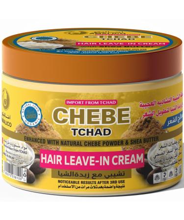 Leave-in Cream with African Chebe Powder and Shea Butter for Hair Growth (12.7 OZ) Conditioner for Dry Damaged Hair and Scalp