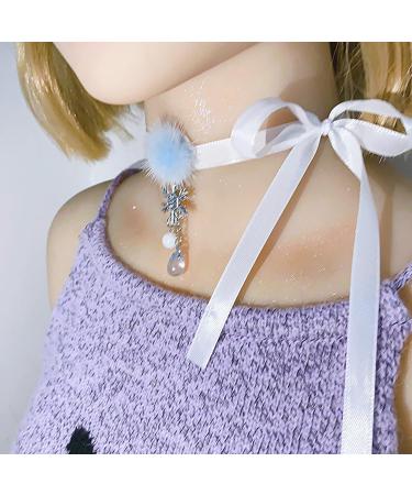 Kuaiyiju Harajuku Snowflake Choker Necklace for Women - Aesthetic Adjustable Jewelry Elegant Collarbone Chain - Buy Online on GoSupps.com