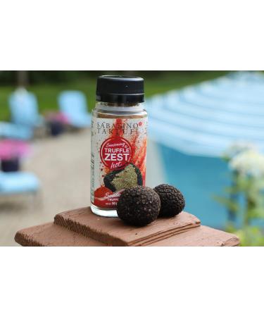 Sabatino Tartufi Truffle Zest Seasoning Hot 50g - All Natural Gourmet Truffle Powder for Keto, Vegan, and Vegetarian Dishes - Kosher, Non-GMO Project Certified - Buy Online on GoSupps.com