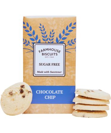 Farmhouse Sugar Free Luxury Cookies Selection - Viennese Shorties Oat Crunch Cookies Ginger Cookies & Choc Chip Cookies 150g Each Ginger 150 g (Pack of 4) - Buy Online on GoSupps.com