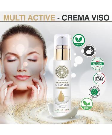  Calier SPA Anti-Wrinkle Face Cream for Women Organic Hydrating and Nutrient with Hyaluronic Acid Vegetable Squalene Fitosteroli and Vit. A C E Certified Made in Italy (50 ml) - Buy Online on GoSupps.com
