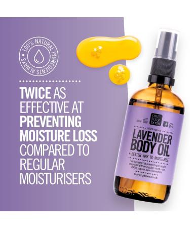 Lavender Body Oil 100% Natural by Our Tiny Bees Nourishing Calming and relaxing. - Buy Online on GoSupps.com