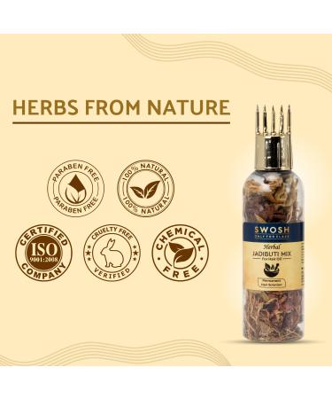 SWOSH Herbal Hair Oil - 100% Vegan & Natural - Nourishes & Strengthens Hair | Vital Herbs for Thick Long Hair - 10g Made in India - Buy Online on GoSupps.com
