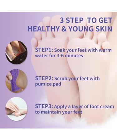 Pumice Stone for Feet Exfoliation - 10 Pcs, Dual Sided Foot Scrub for Hard Skin & Callus Removal - Ideal for Home & Salon Use - Buy Online on GoSupps.com