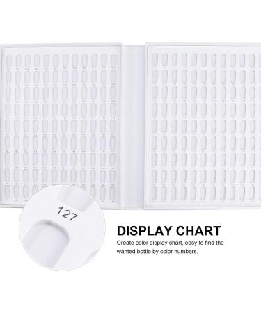 FOMIYES 216 nail color card nail polish card nail color book display board display card white - Buy Online on GoSupps.com