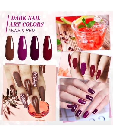 AIBRIT Gel Nail Polish 11 Pack - 8 Colors & 3 Base Coats | Glossy, Matte Top Coat | Soak-off Curing for Women - All-Season Manicure at Home - Buy Online on GoSupps.com