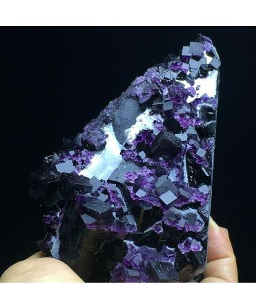 881 Natural Cube Deep Purple Fluorite Crystal Cluster Specimen/China Crystal Cluster - Buy Online on GoSupps.com