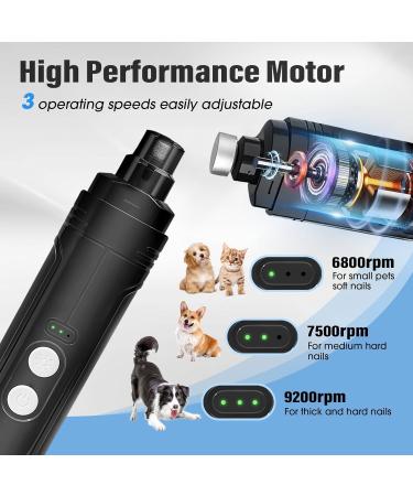 Journeyside 3-Speed Claw Grinder for Dogs & Cats | Quiet LED-Enhanced Nail Trimmer for All Sizes - Buy Online on GoSupps.com