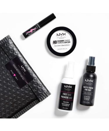 NYX Professional Makeup 4-Piece Travel Kit: Primer Spray, Finishing Powder, Mini Mascara, Setting Spray - Buy Online on GoSupps.com