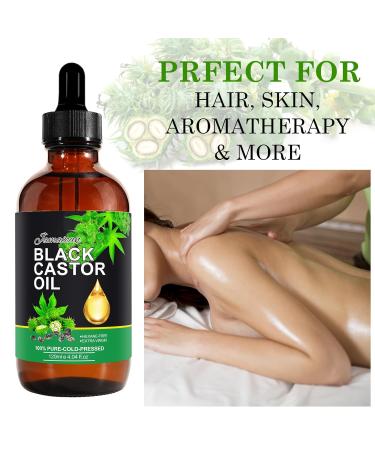 Jamaican Black Castor Oil 100% Pure Cold Pressed - Organic Hair Growth Eyelash & Eyebrow Enhancer Moisturizing Massage Oil 120ml | International Shipping - Buy Online on GoSupps.com
