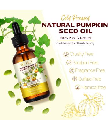 Pumpkin Seed Oil Organic Pumpkin Seed Oil Liquid Drops for Moisturising Effect on Face and Skin | 100% Natural Cold Pressed Unrefined Promotes Hair Growth for Eyelashes - Buy Online on GoSupps.com