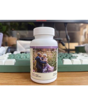 SassySenior 500 mg Milk Thistle Supplement for Liver Health Support-Detox & Cleanse Formula 60 Capsules Natural Herbal Support for Digestive Wellness and Liver Care. (Packaging May Vary).