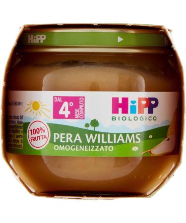 Hipp Homogenized Williams Pear 100% Organic 2 x 80g - Buy Online on GoSupps.com